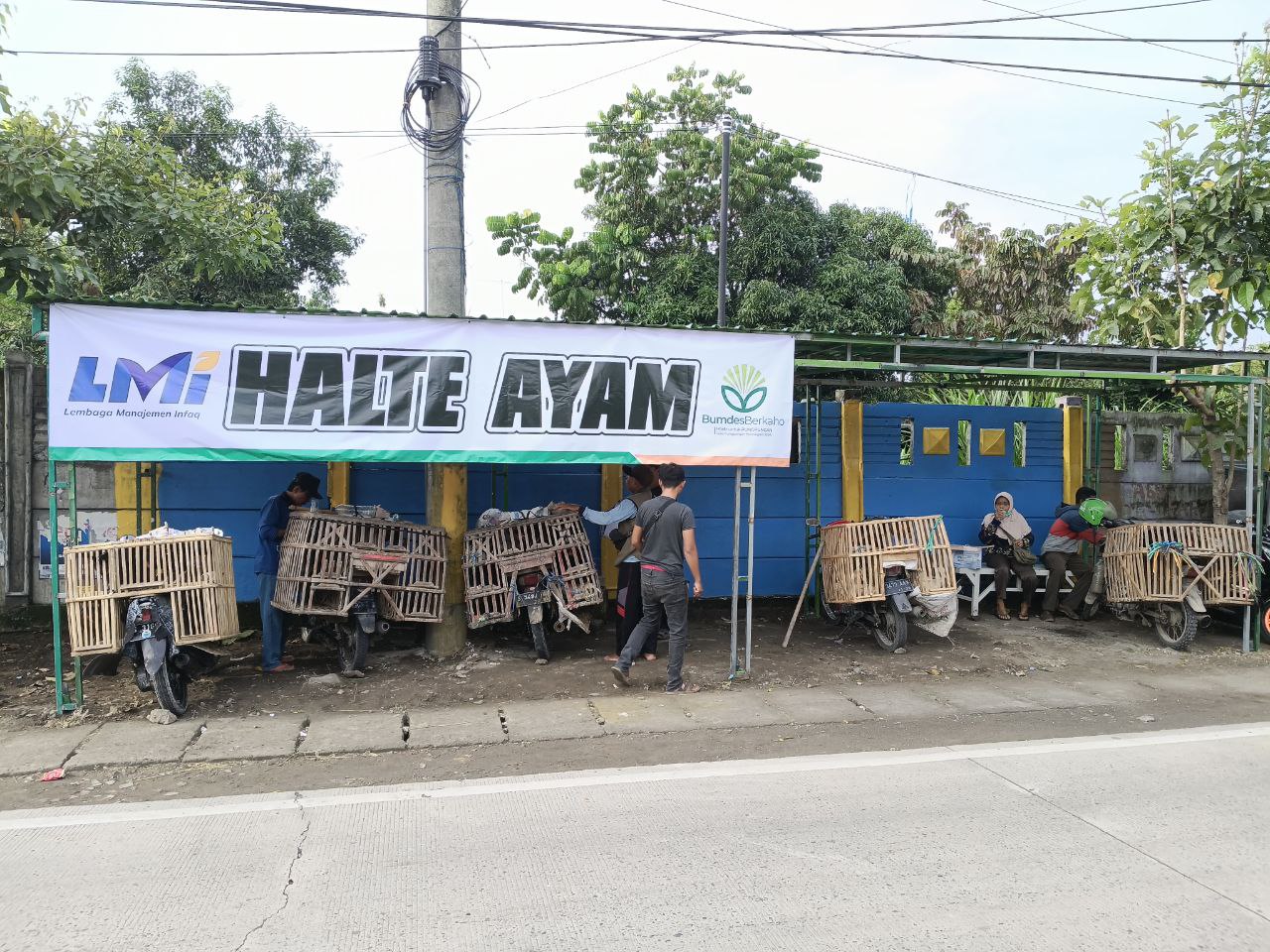 Woman holding donation box